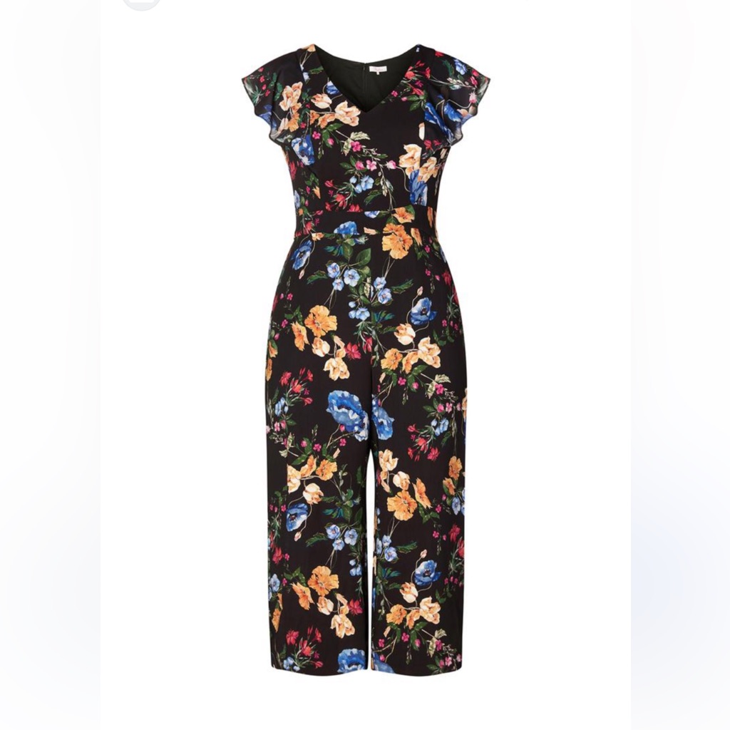 Parker Black Floral Romper